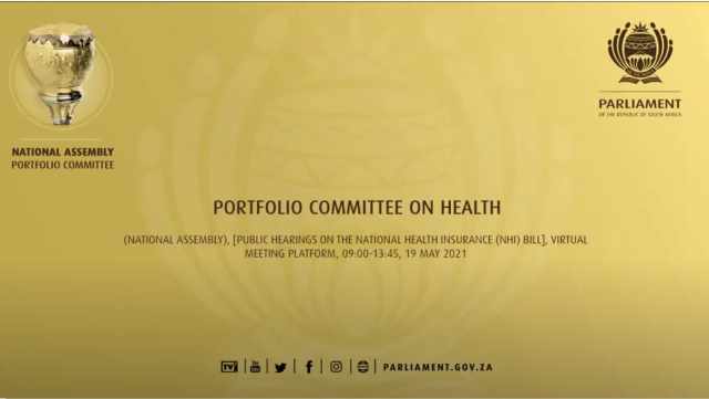 Portfolio Committe on Health NHI 19 May 2021 PHASA